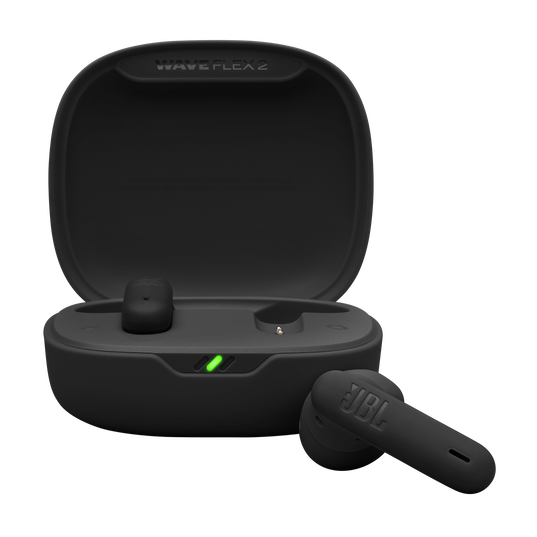 JBL Wave Flex 2 - Black - True Wireless Earbuds - Hero